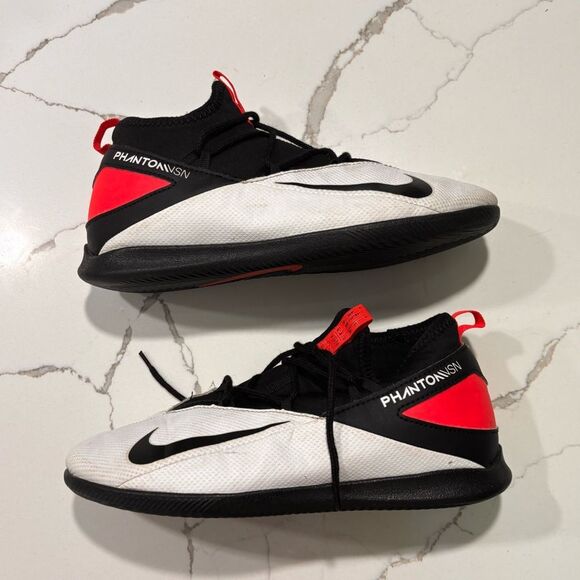 Nike Phantom | VSN Vision 2 Elite FG Crimson White Red Indoor Soccer Cleats 5.5Y - Picture 5 of 13